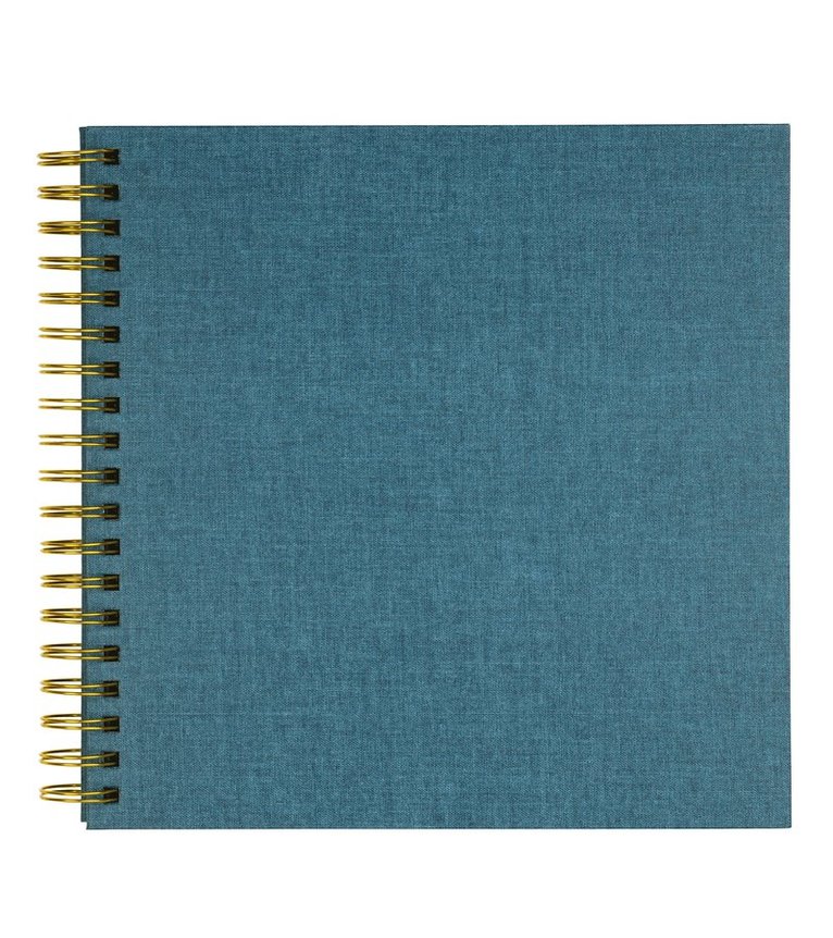 Fotoalbum 245x245mm spiral vita blad blågrön, Övrigt