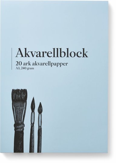 Akvarellblock A3 240g 20 blad