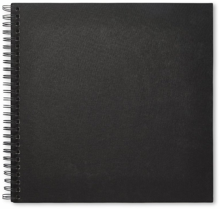 Fotoalbum 330x330mm spiral svarta blad svart, Övrigt