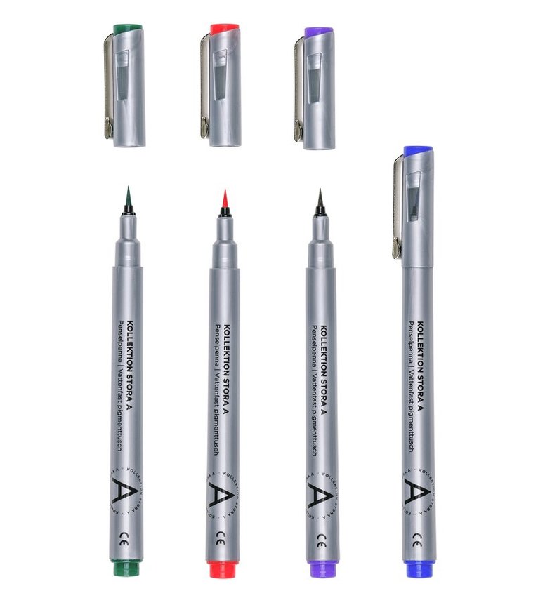 Penselpenna 8 färger, Övrigt