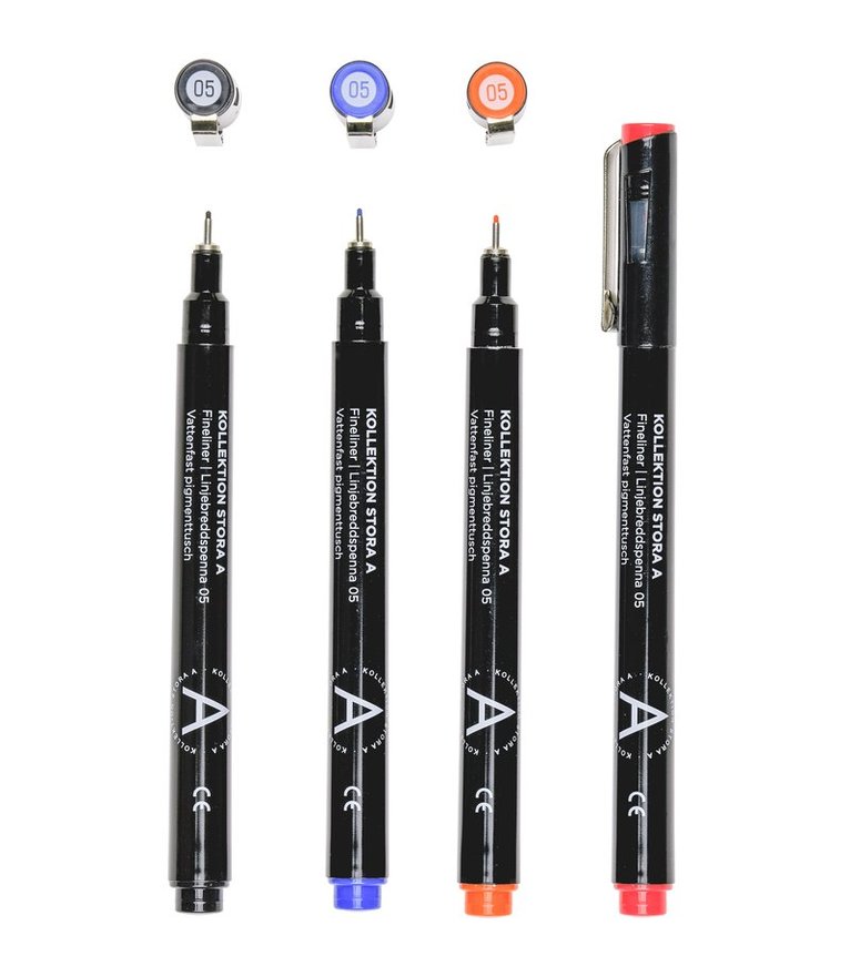 Fineliner 0,5mm 8 färger, Övrigt