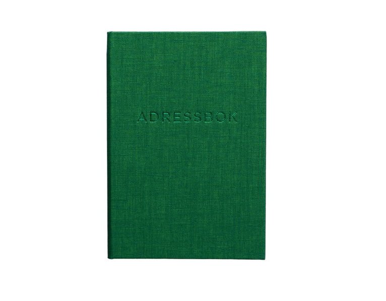 Adressbok A6 grön 1