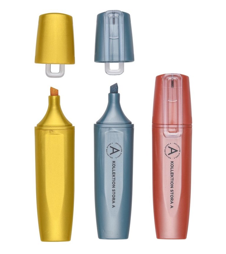 Överstrykningspenna metallic 4-pack, Övrigt