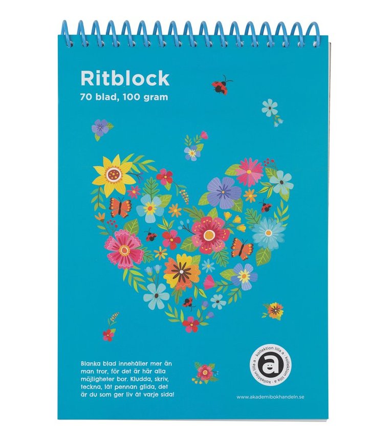 Ritblock A5 Hjärta, Övrigt