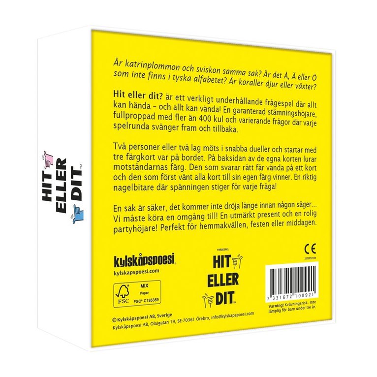 Hit eller dit, Övrigt