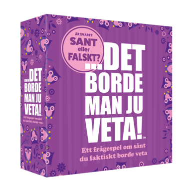 Det borde man ju veta! – Sant eller Falskt?, Övrigt
