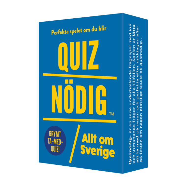 Quiznödig - Allt om Sverige, Övrigt