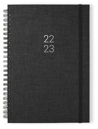 Kalender 2022-2023 A5 Newport Vecka/sida notess Transparent Black