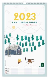 Väggkalender 2023 familj Design Tina Backman