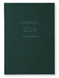 Kalender 2024 A5 Classic Vecka/Sida notes blå