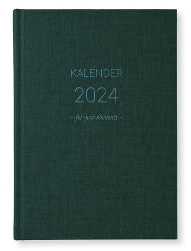 Kalender 2024 A5 Classic Vecka/Sida notes blå 1