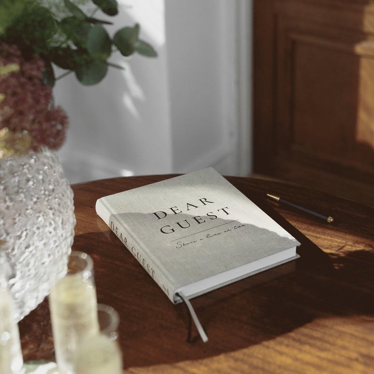 Gästbok linne beige, Övrigt