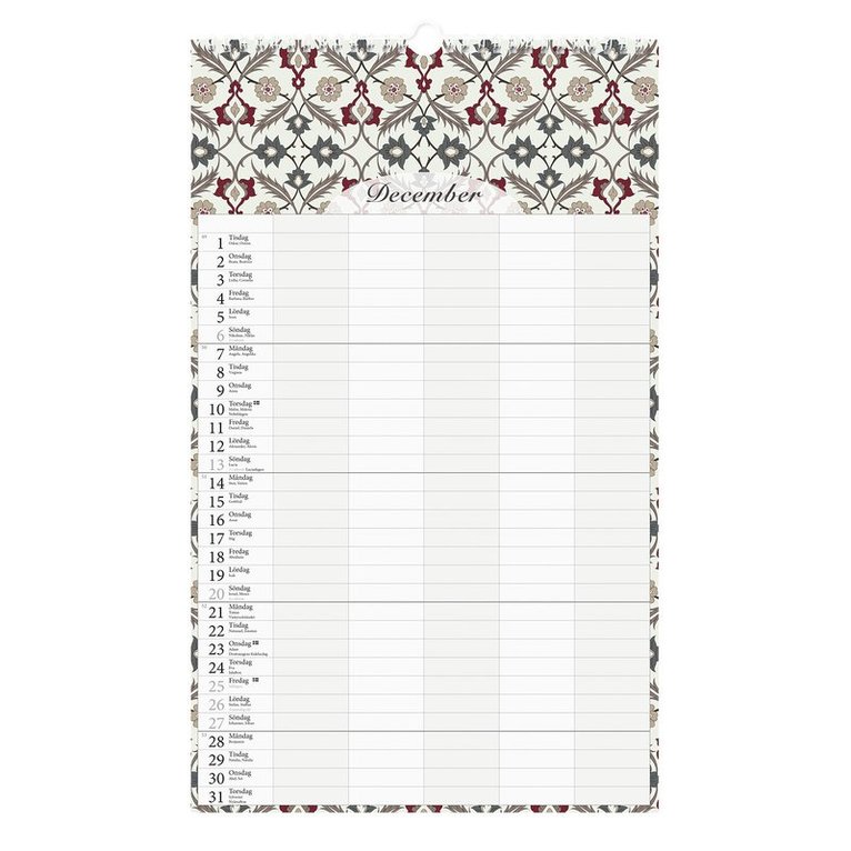 Familjekalender 2026 Graphic Romance, Övrigt