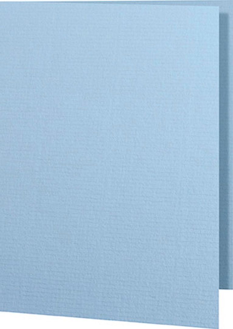 Kort A6 dubbla stående 5-pack ljusblå, Övrigt
