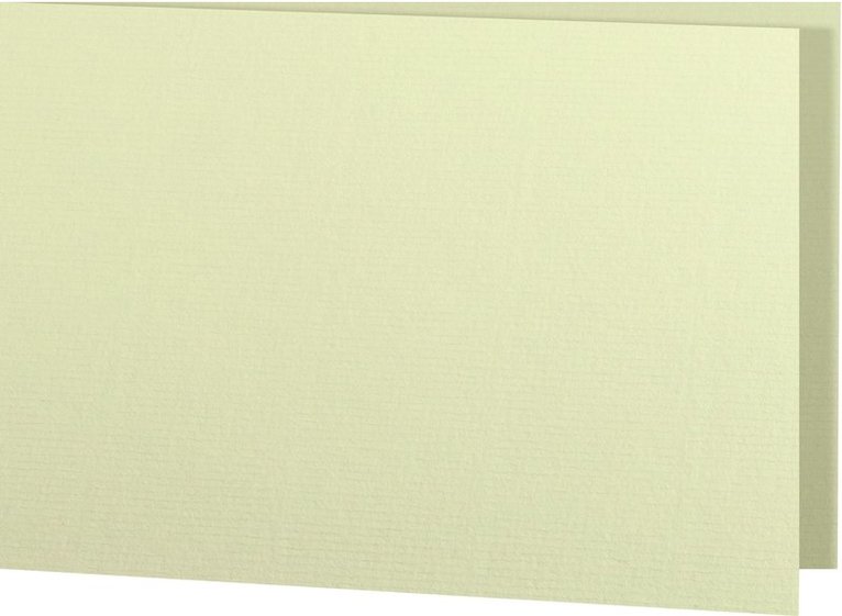 Kort A6 dubbla liggande 5-pack lime, Övrigt