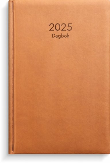 Kalender 2025 Dagbok cognac konstläder 1