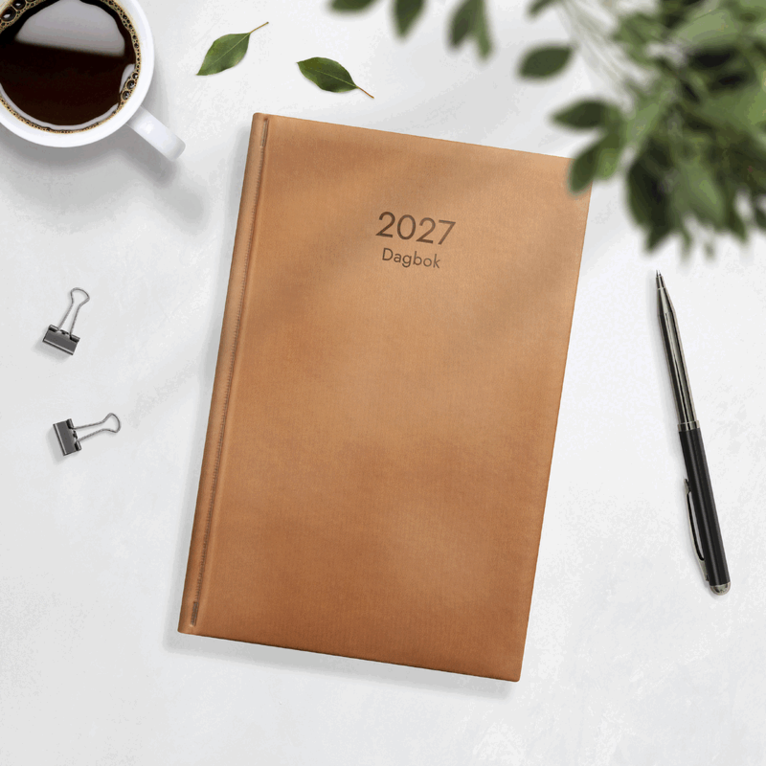 Dagbok 2027 cognac konstläder, Övrigt