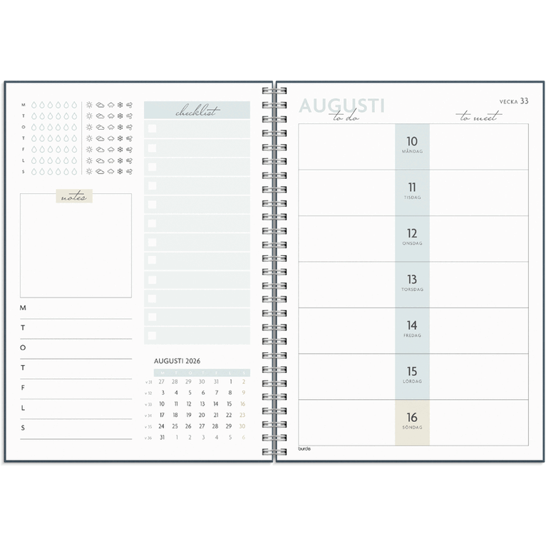 Kalender 2026-2027 Life Planner To Do, Övrigt