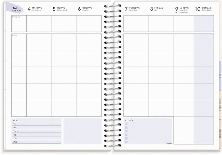 Kalender 2025-2026 Life Organizer Family A5, Övrigt