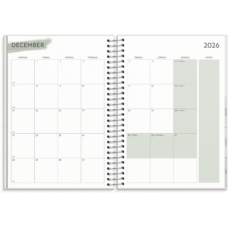 Kalender 2026-2027 Life Organizer Family A5, Övrigt