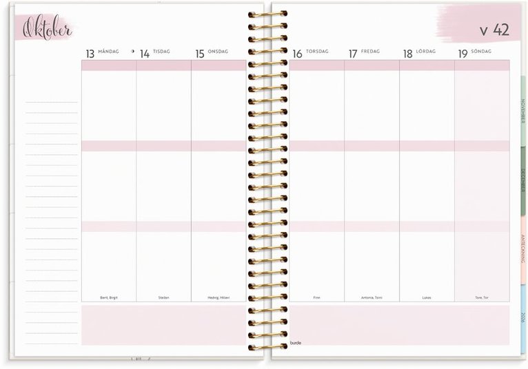 Kalender 2025-2026 Life Organizer, Övrigt