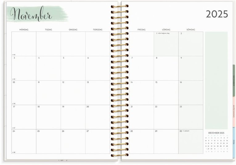 Kalender 2025-2026 Life Organizer, Övrigt