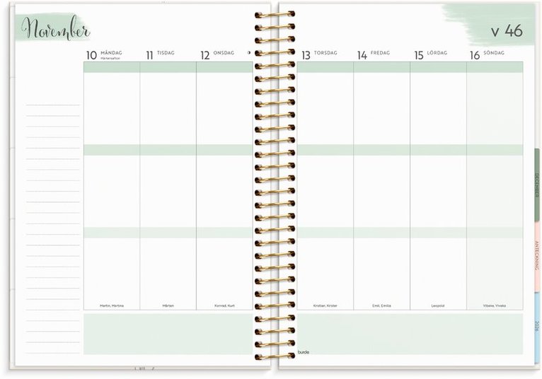 Kalender 2025-2026 Life Organizer, Övrigt