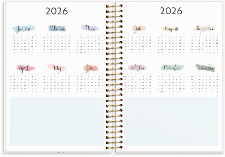 Kalender 2025-2026 Life Organizer, Övrigt