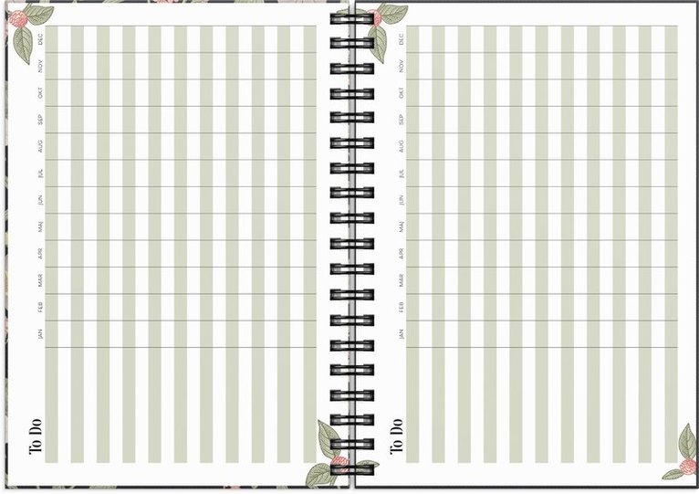Kalender 2026 Life Planner Floral, Övrigt