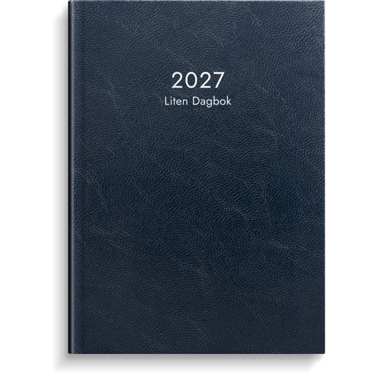 Liten Dagbok 2027 blått konstläder, Övrigt