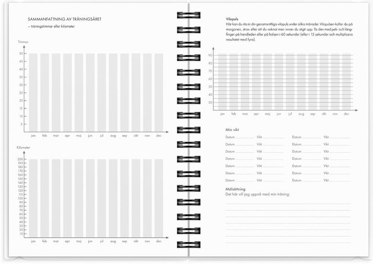 Kalender 2026 Träningskalendern A6 2i1, Övrigt