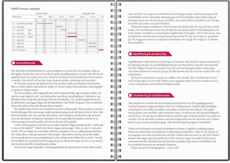 Kalender 2026 Projektkalendern, Övrigt