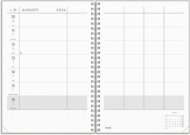 Kalender 2026 Plan more, Övrigt