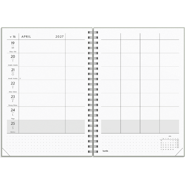 Kalender Plan more 2027, Övrigt