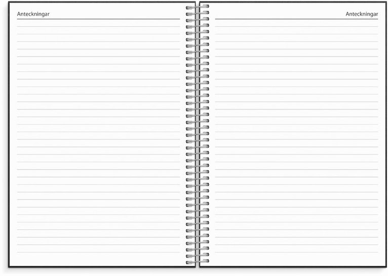 Kalender 2026 Business VIP svart konstläder, Övrigt