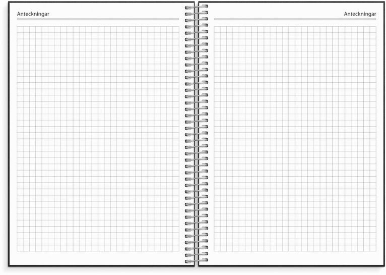 Kalender 2026 Business VIP svart konstläder, Övrigt