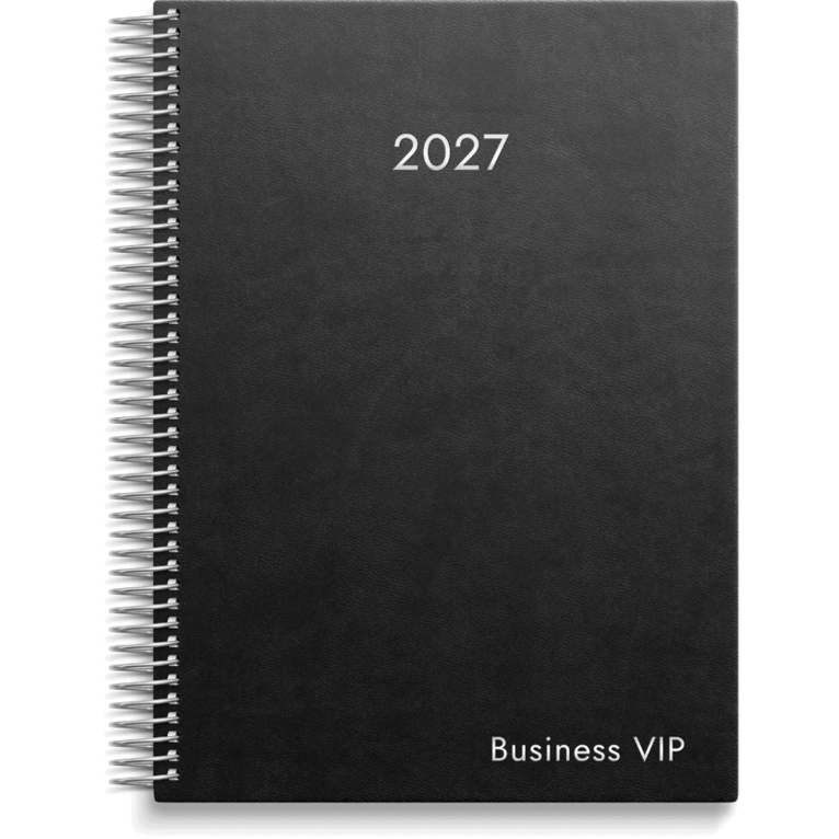 Kalender 2027 Business VIP svart konstläder, Övrigt. Tillgänglighet: Lägg i varukorg