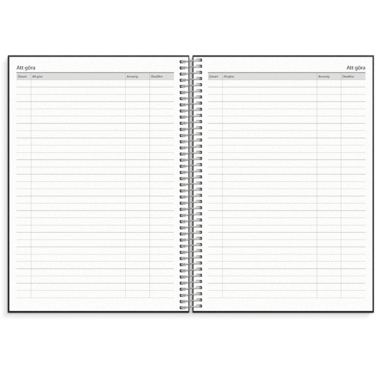 Kalender 2027 Business VIP svart konstläder, Övrigt