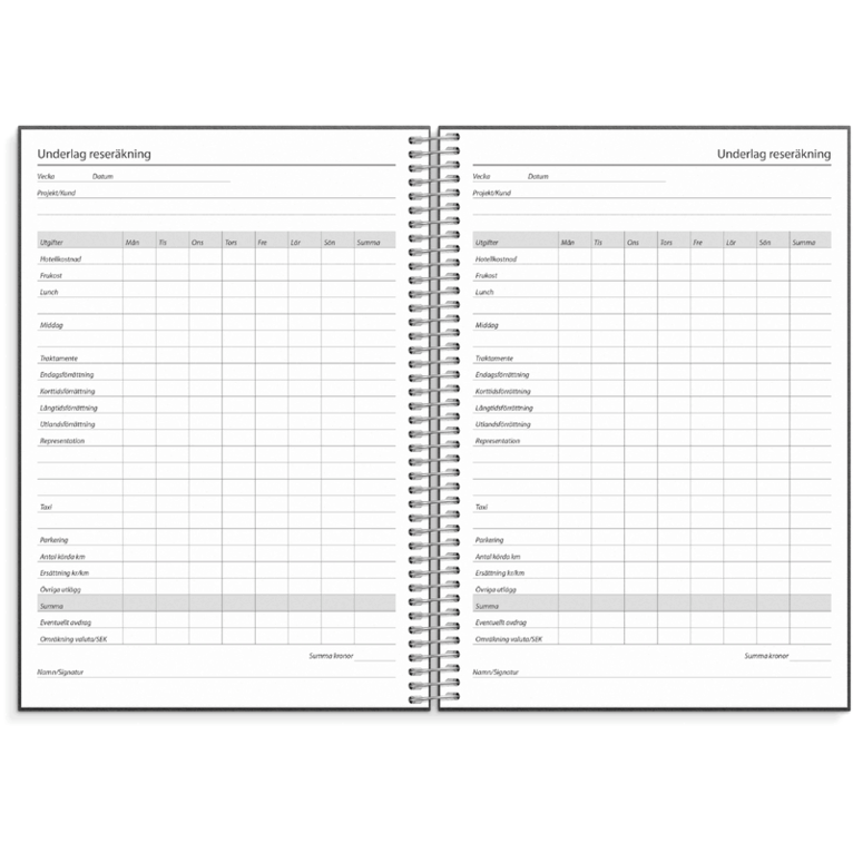 Kalender 2027 Business VIP svart konstläder, Övrigt