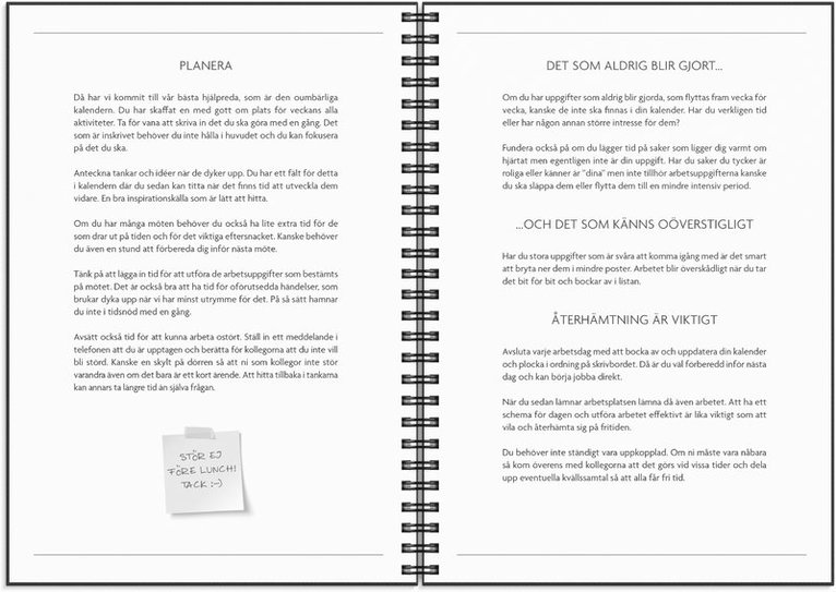 Kalender 2025-2026 Få det gjort, Övrigt