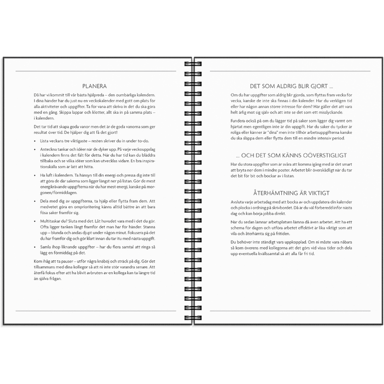 Kalender 2026-2027 Få det gjort, Övrigt