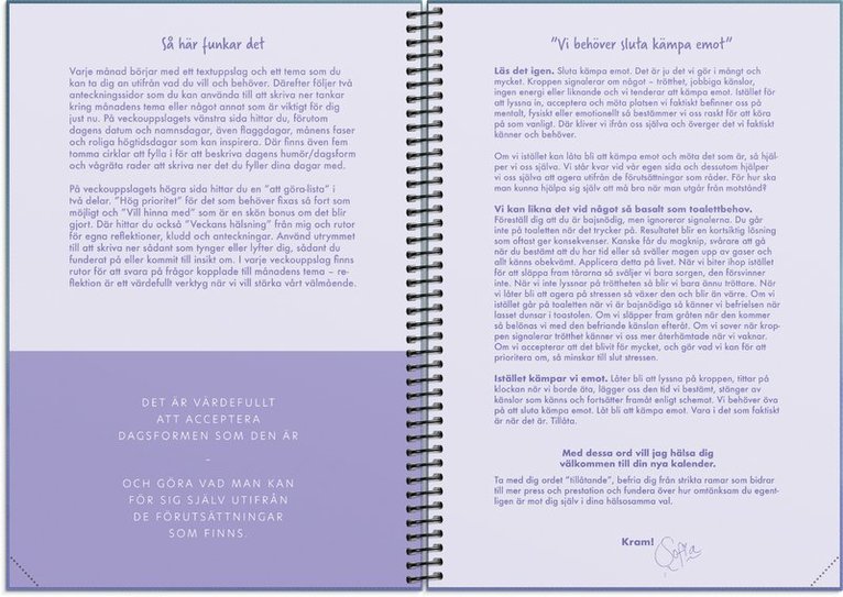 Kalender 2025 Vardagsbalans - Sofia Ståhl, Övrigt