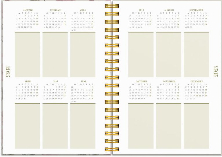 Kalender 2025 Life Planner Essentials A6, Övrigt