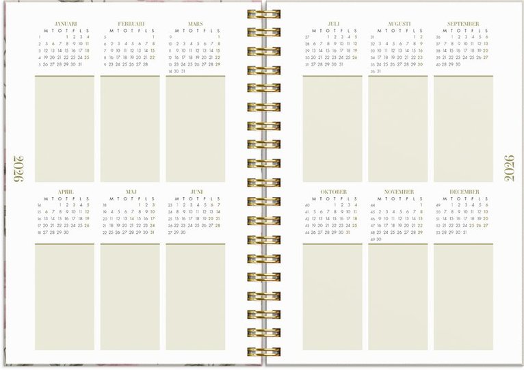 Kalender 2026 Life Planner Essentials A6, Övrigt