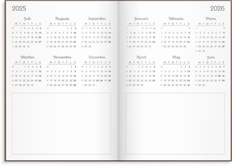 Kalender 2025-2026 Doodle inbunden, Övrigt