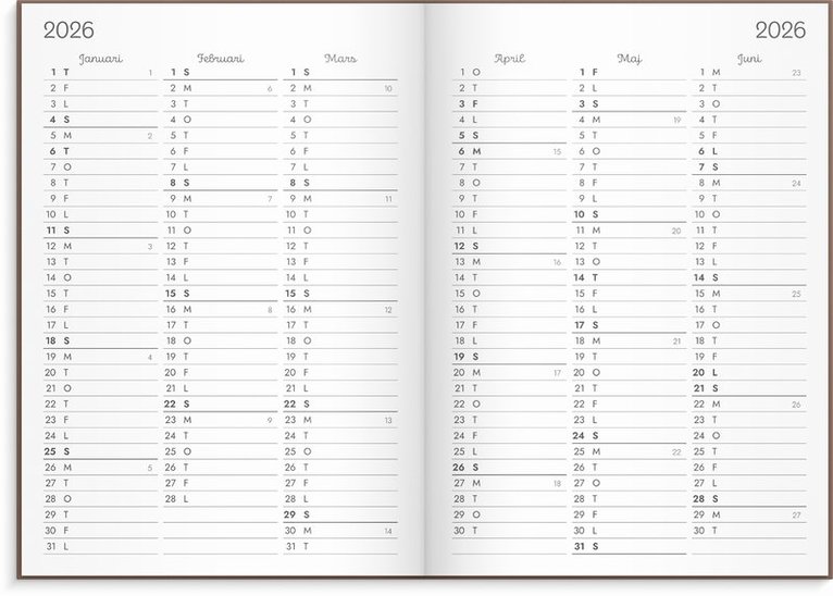 Kalender 2025-2026 Doodle inbunden, Övrigt