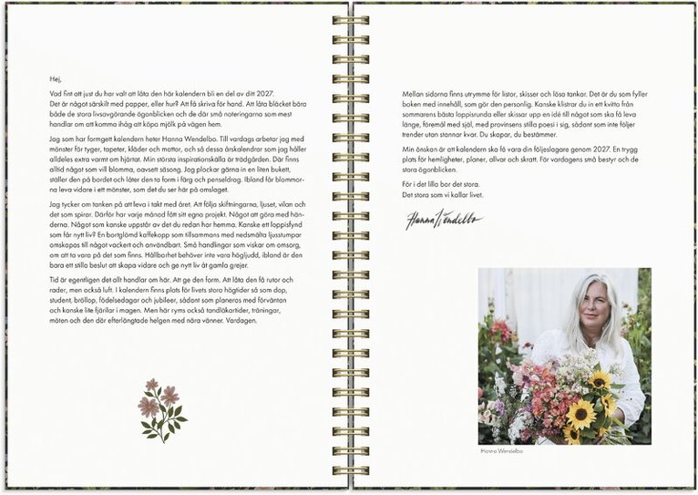 Kalender 2027 A5 Hanna Wendelbo, Övrigt