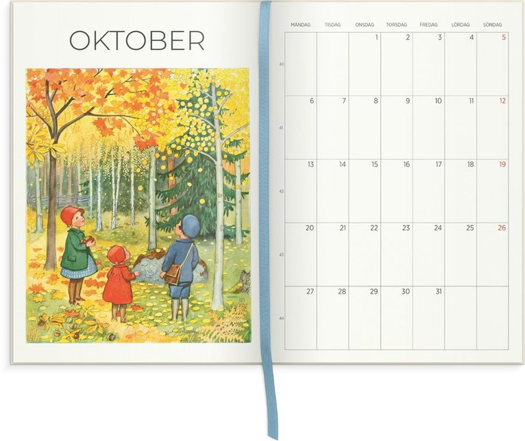 Kalender 2025 A5 Elsa Beskow Årets saga, Övrigt