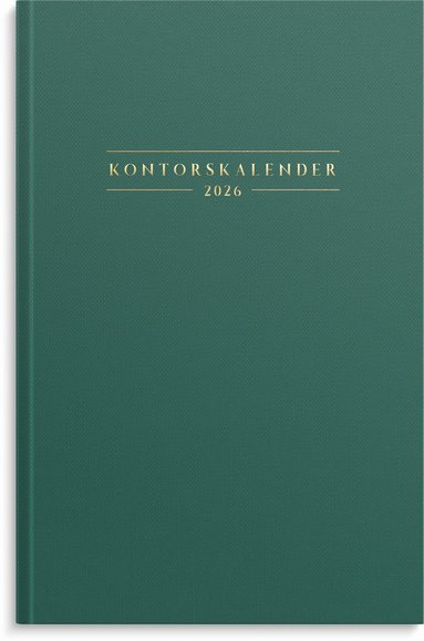 Kalender 2026 Kontorskalender grön 1
