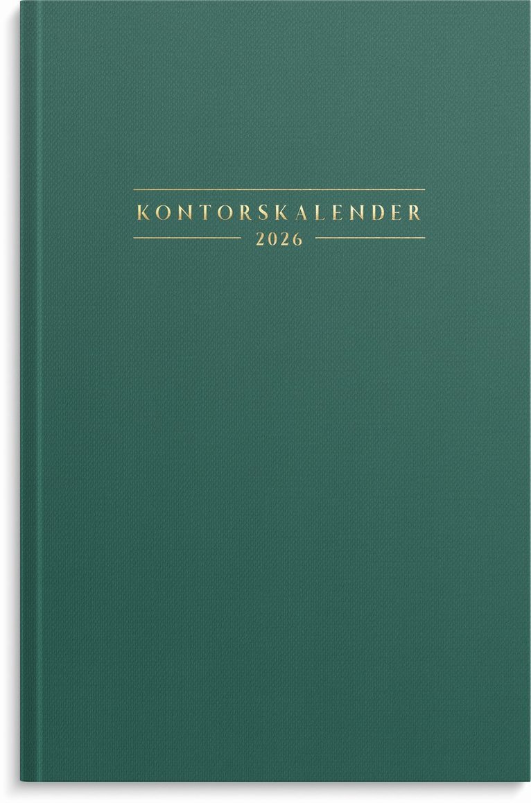 Kalender 2026 Kontorskalender grön, Övrigt